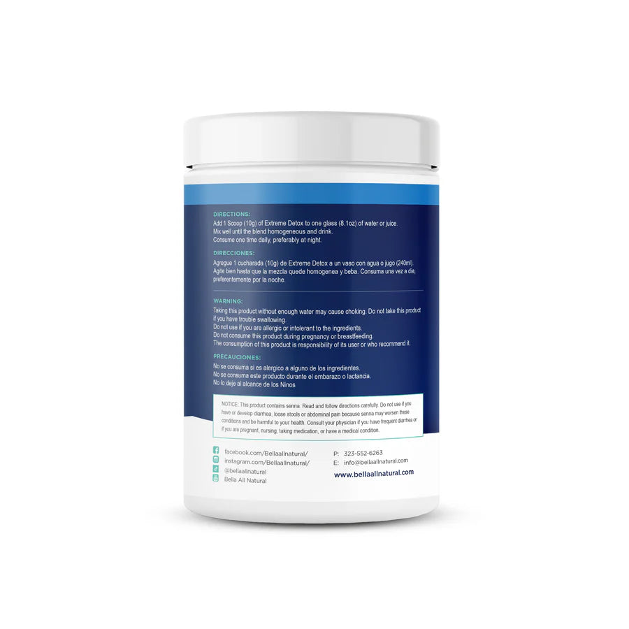 BELLA ALL NATURAL - POLVO "EXTREME DETOX" ORGANICO